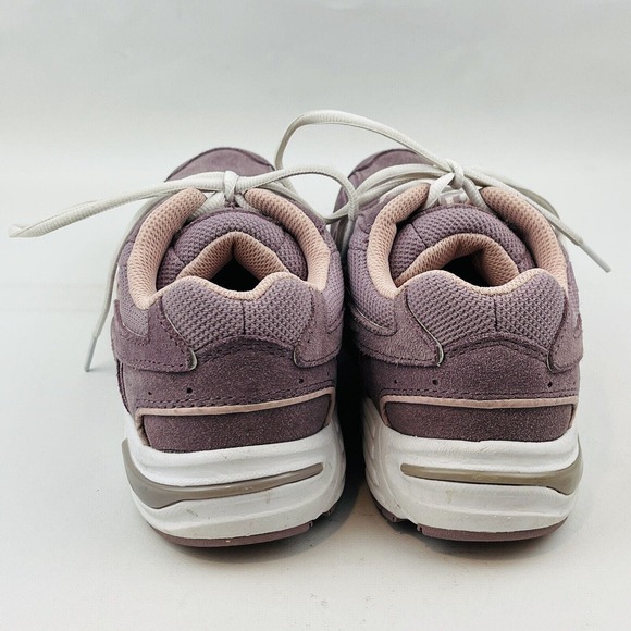 Womens 7.5 Vionic Walker Mauve Suede Athletic Walking Shoe Lace Up Sneakers - Picture 5 of 10